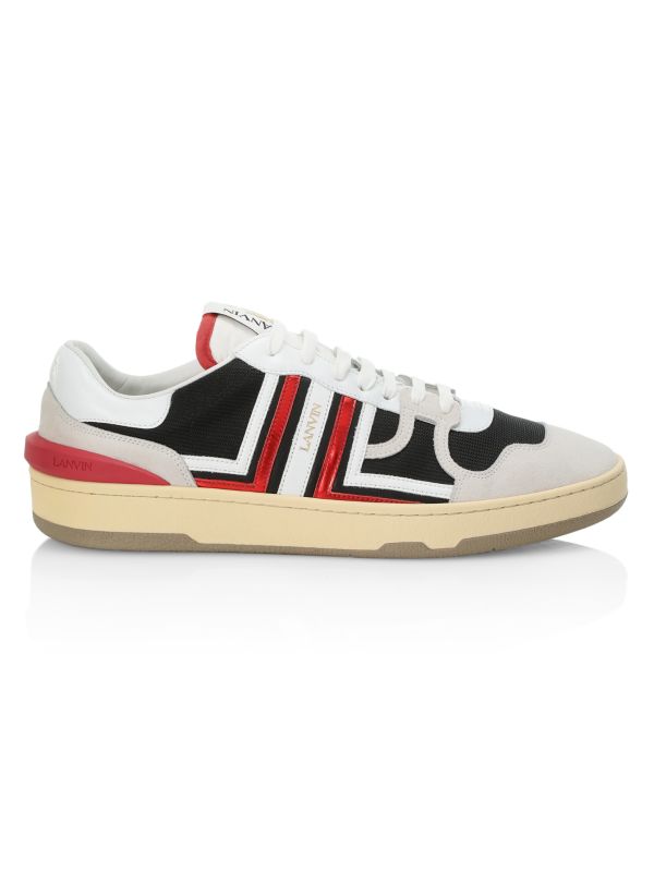 Lanvin Clay Leather & Textile Sneakers